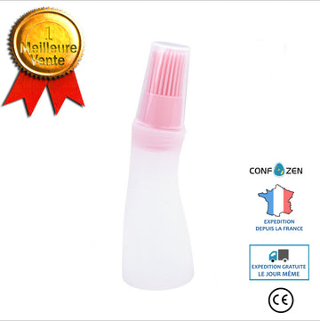 Avec housse de protection Brosse pour barbecue Brosse de contrôle de l'huile Brosse pour barbecue en silicone Bouteille de be